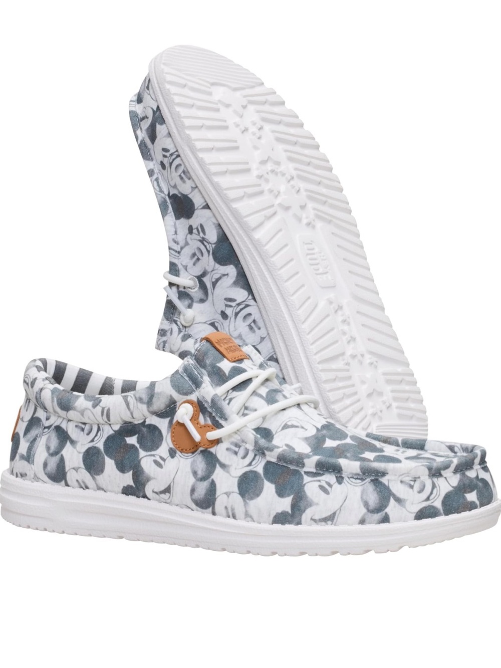 HeyDude Disney Mickey Mouse Printed Wally | Grey Multi | Sz 11 | New in Box